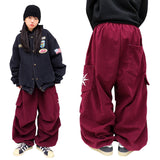 ワイドレッグコーデュロイリベットパンツ