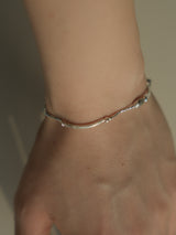 Sea of Youth, silver bracelet_March Birthstone