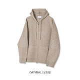 No.1076 M KNIT hood ZIP-UP (7color)