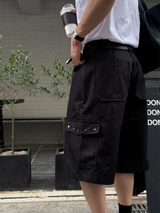 Twos herringbone bermuda pants