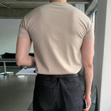 LMN Uネックマッスルフィット半袖Tシャツ (8 colors)