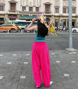 Velvet puffy pants - VELVET PANTS
