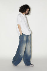 Cooling and breathable denim shorts for summer