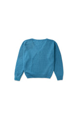 Moa v-neck knit_blue