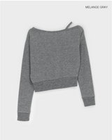 [MADE] Keppelin One-Shoulder Knit Long-Sleeved T-shirt