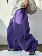 VIVID COLORING🎀 WIDE ONR PINTUCK LONG PANTS 💘💜🖤🩶💚7COLOR