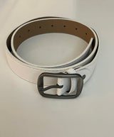 White Square Belt