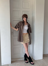 utility three-dimensional pocket mini skirt