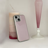 misty lilac epoxy silver bumper case