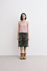 stripe sleeveless (pink)