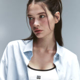 Boyfriend Loose Fit Shirt Blue