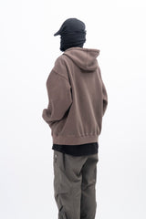Ard Two Way Pigment Hooded Zip-Up