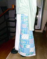 Lace Patchwork Flare Long Skirt
