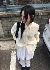 エアリーシアーシャツ