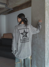 Rスターピグメントルーズフィット長袖Tシャツ