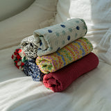 Reversible cotton Summer Blanket - S size