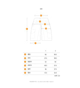 SYMBOL EMBROIDERY SHORTS PANTS [KHAKI]