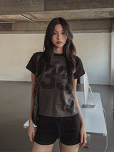 メモリーラグランセミクロップTシャツ