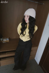 Daily wide shirring slacks