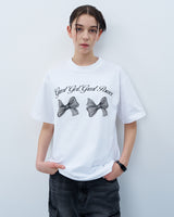 ツインリボンTシャツ　ホワイト