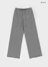 [B-BASIC] Summer Stripe Wide Banded Pants