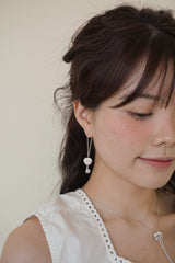 [MADE]ダブルフラワードロップピアス
