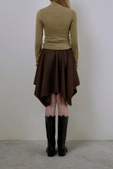 Wool turtleneck top_mustard