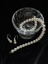 [925silver] Layer pearl earring