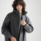 Nylon RIB Flash Line Jacket - GREY