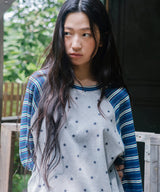 STRIPED STAR RAGLAN LS TEE(CV2GFFT561A)