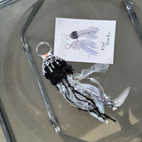 [MADE] Vinly Jellyfish Keyring (White / Black)