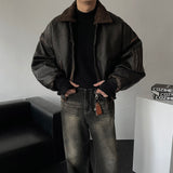 ALL Coyote Sealing Leather Bomber Jacket (2 colors)