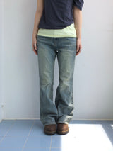 Vintage blue bootcut pants