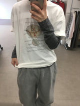 スノーマンオーバーサイズTシャツ (4 Colors)