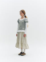 ドットパフTシャツ (グレー)