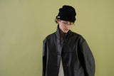 Soft shirring beanie_black