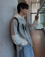 フライフード長袖Tシャツ (グレー)