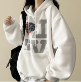 LOVE American flag hood [Fleece]