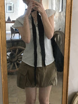 Wave See-through Wrinkle Long Scarf