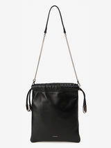LUZIN MINI sheepskin shoulder bag / Matte Black