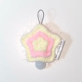 (made) strawberry cream star light bulb keyring