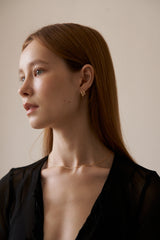 Silver925_ツーラインサークル_ピアス (2colors)