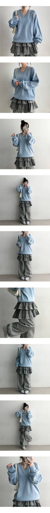 Totsu checkered cancan mini skirt