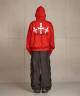 Crusades hood zip _ Red 