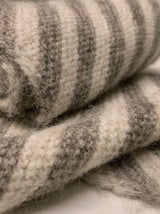 Bias stripe wool muffler / 4colors