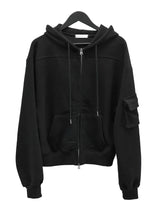 (unisex) ケトリックポケットツーウェイフードジップアップ