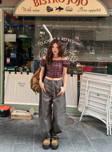 Ien shirring puff off-shoulder short sleeve