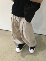 Mier Linen Cut-out Wide Pants 4C