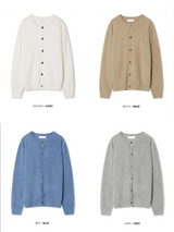 [Unisex] Angora round neck cardigan(5color)
