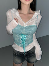 waikiki lace top(3 color)